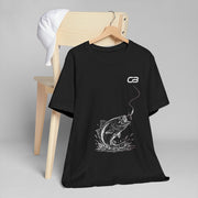 Fishing T-Shirt — 'Castbound' Bass Angler Graphic T-Shirt