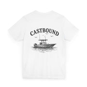 Fishing Boat Graphic T-Shirt — Center Console Sketch Tee