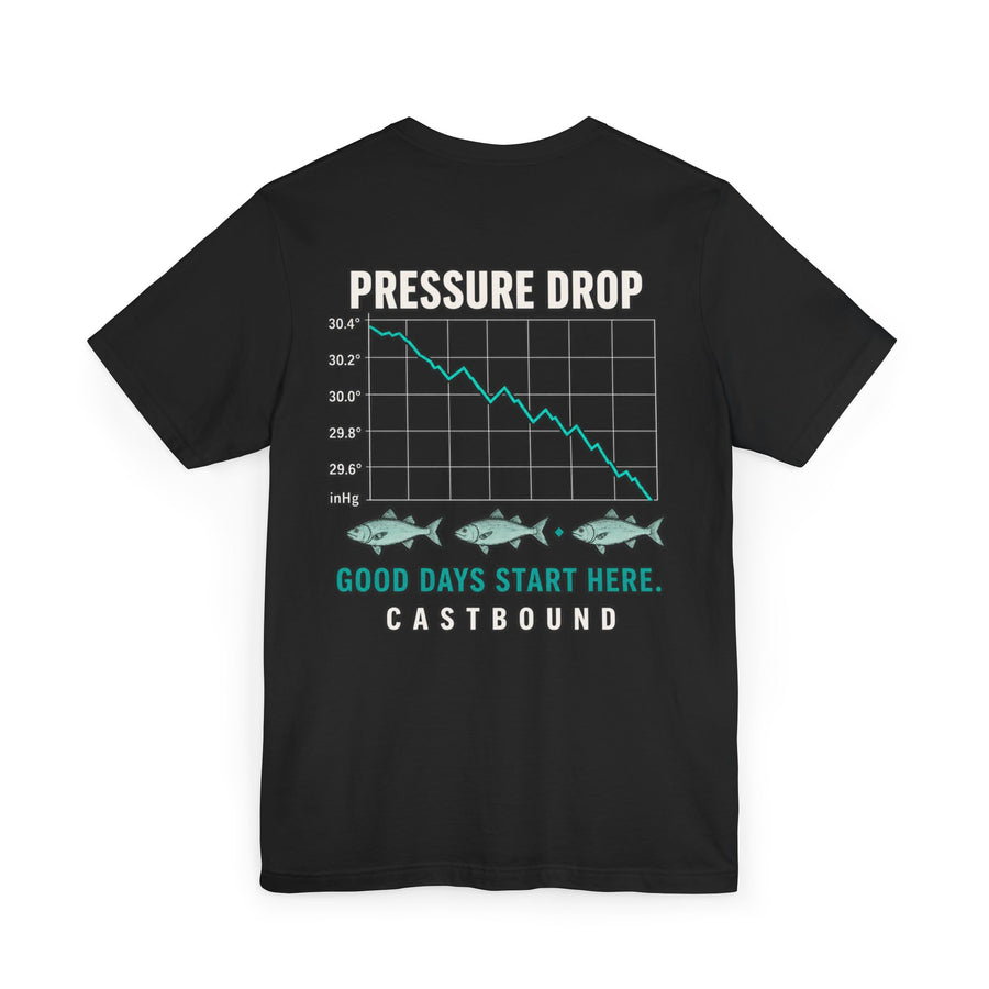 T-Shirt — "Pressure Drop" Fishing Chart Graphic T-Shirt