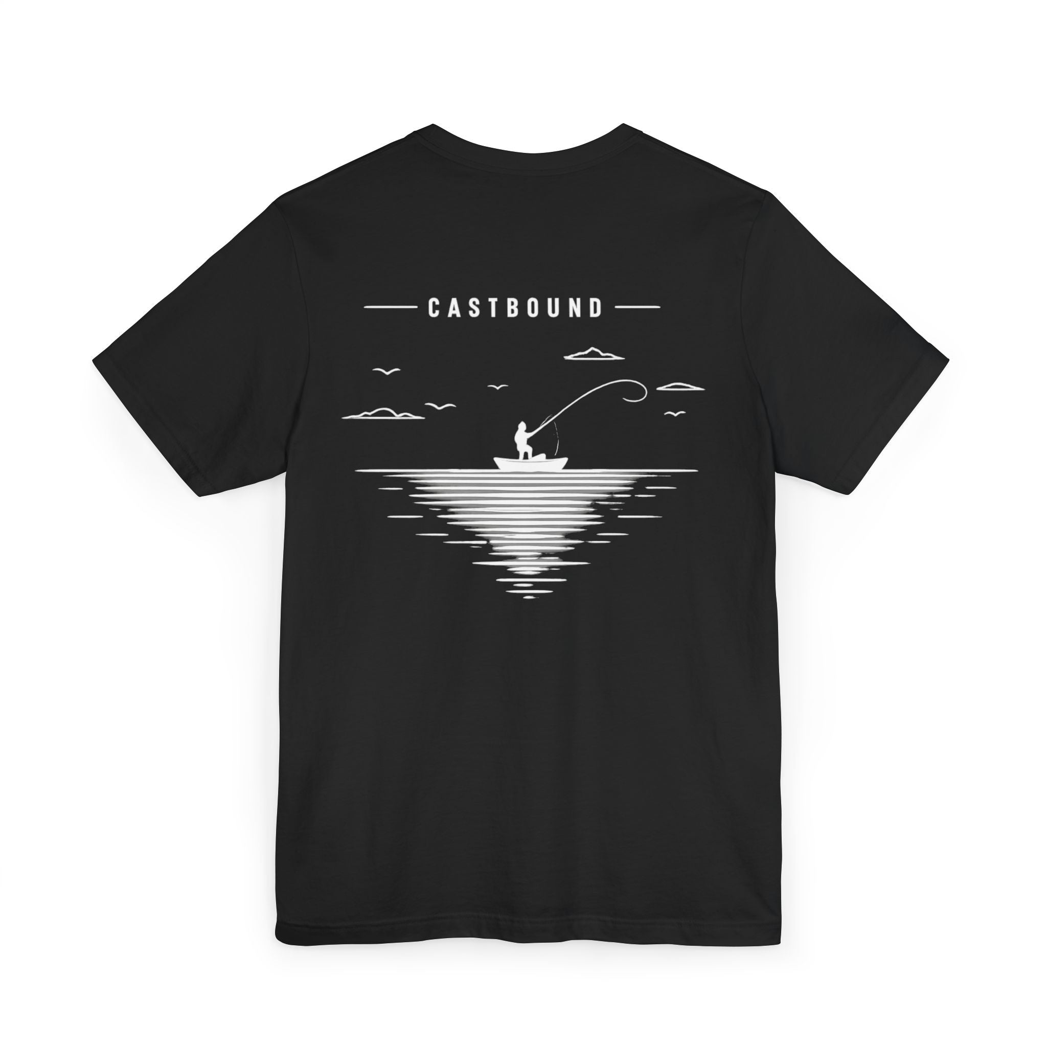 Fishing T-Shirt — 'Castbound' Bass Angler Graphic T-Shirt