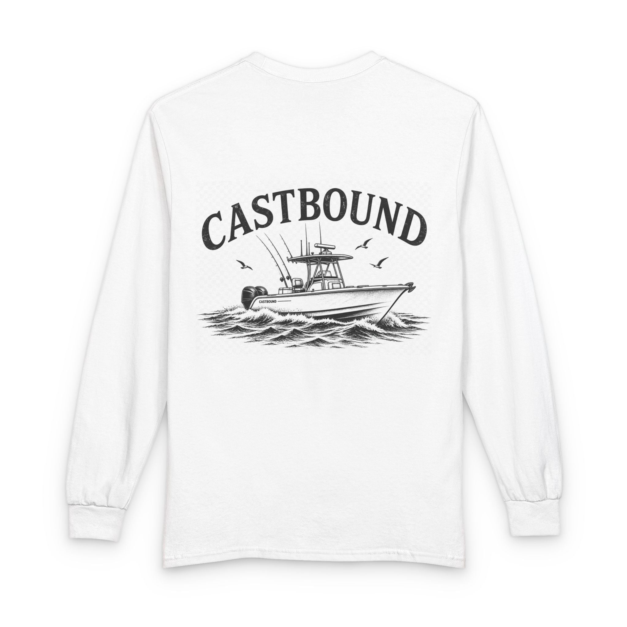 Castbound Fishing Boat Long Sleeve Shirt