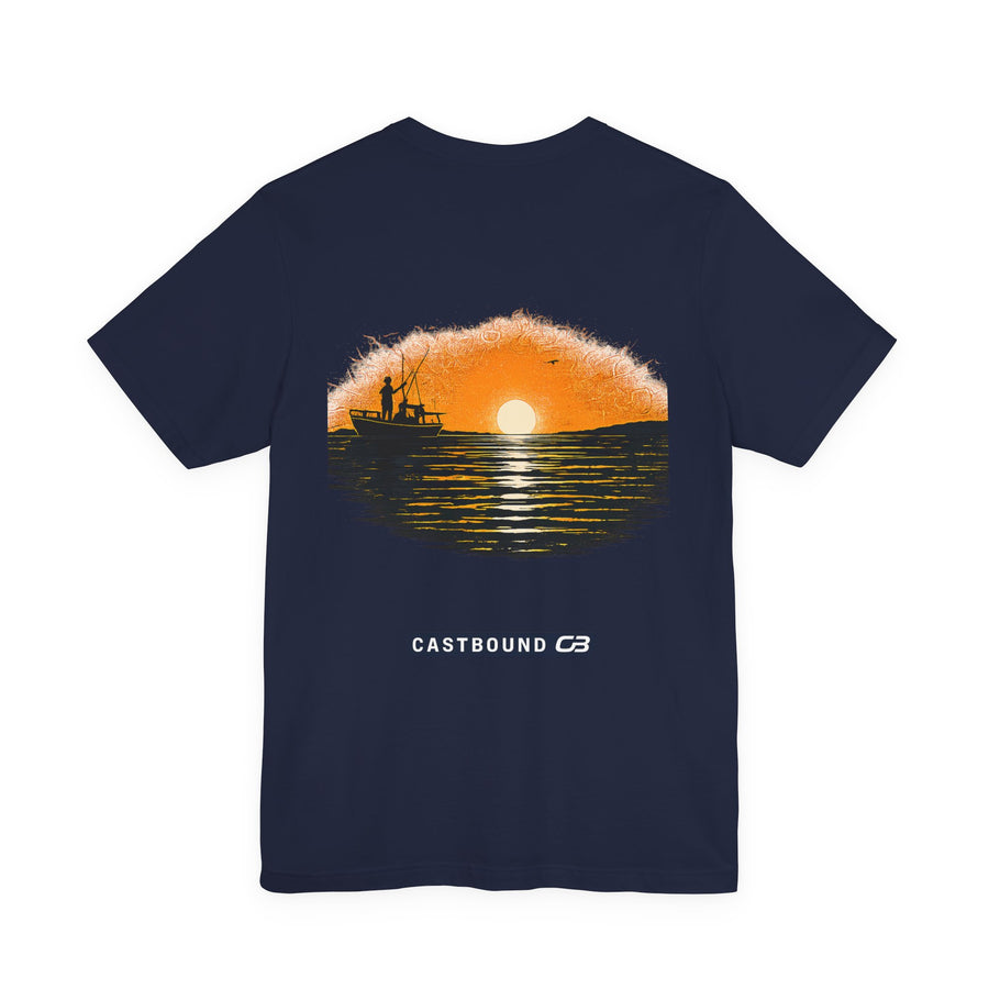 Castbound Sunset Fishing T-Shirt