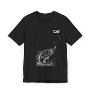 Fishing T-Shirt — 'Castbound' Bass Angler Graphic T-Shirt