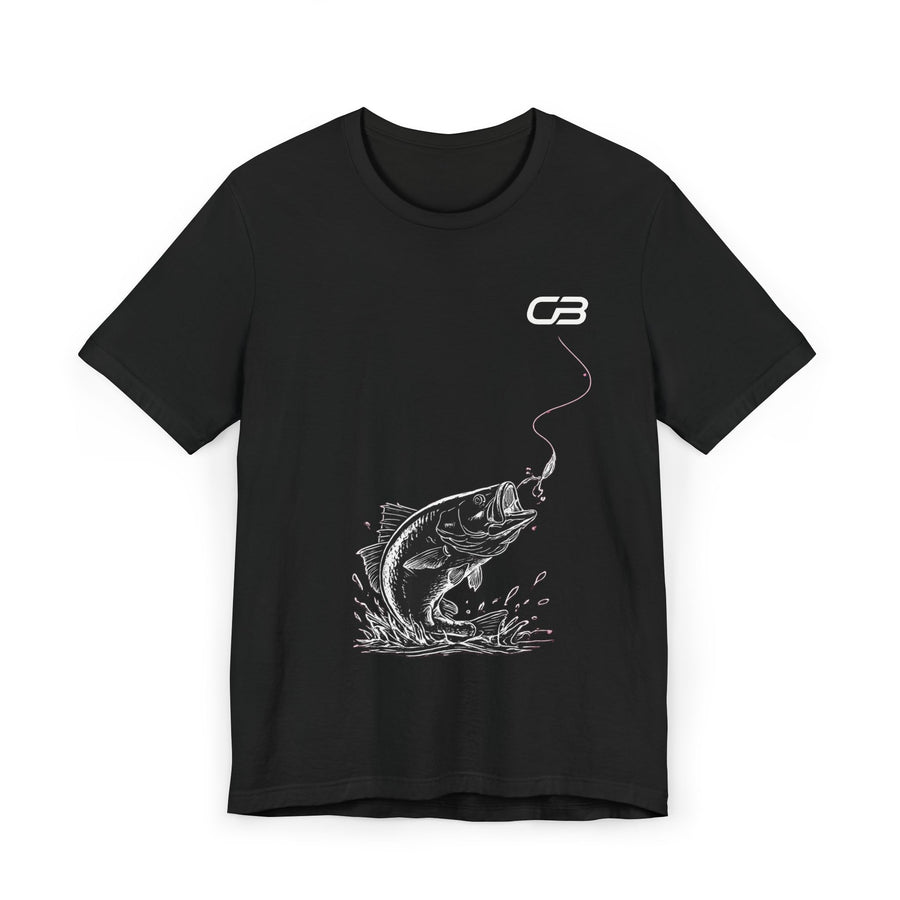 Fishing T-Shirt — 'Castbound' Bass Angler Graphic T-Shirt