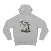 Castbound Surface Strike Hoodie — Saltwater Fishing Graphic Pullover